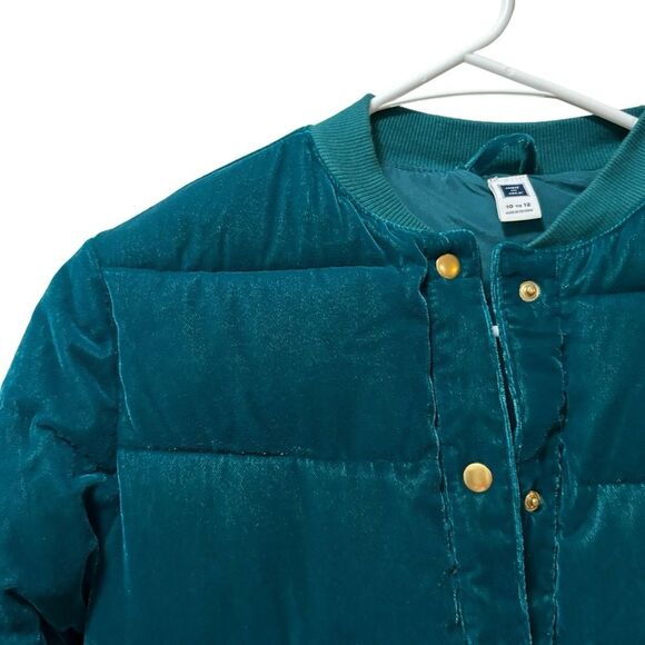 Kids Teal Puffer Jacket - Picture 3 of 6
